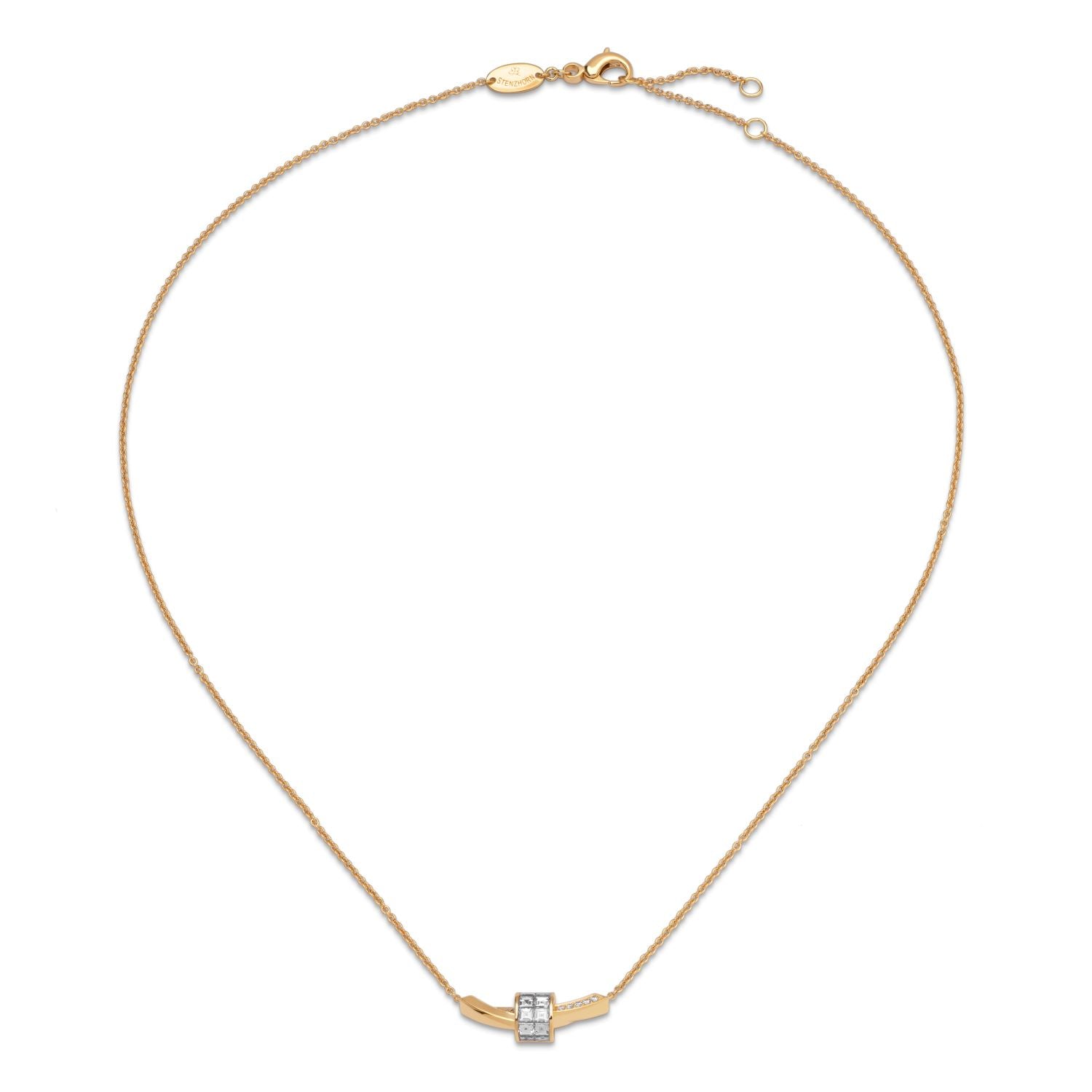 Necklace with Diamond Knot