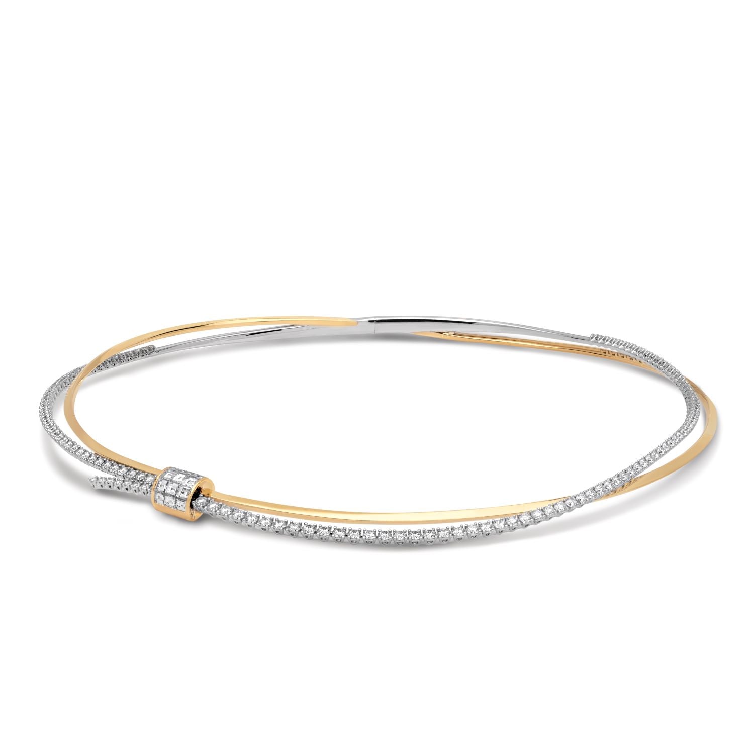 Bicolor Diamond Choker