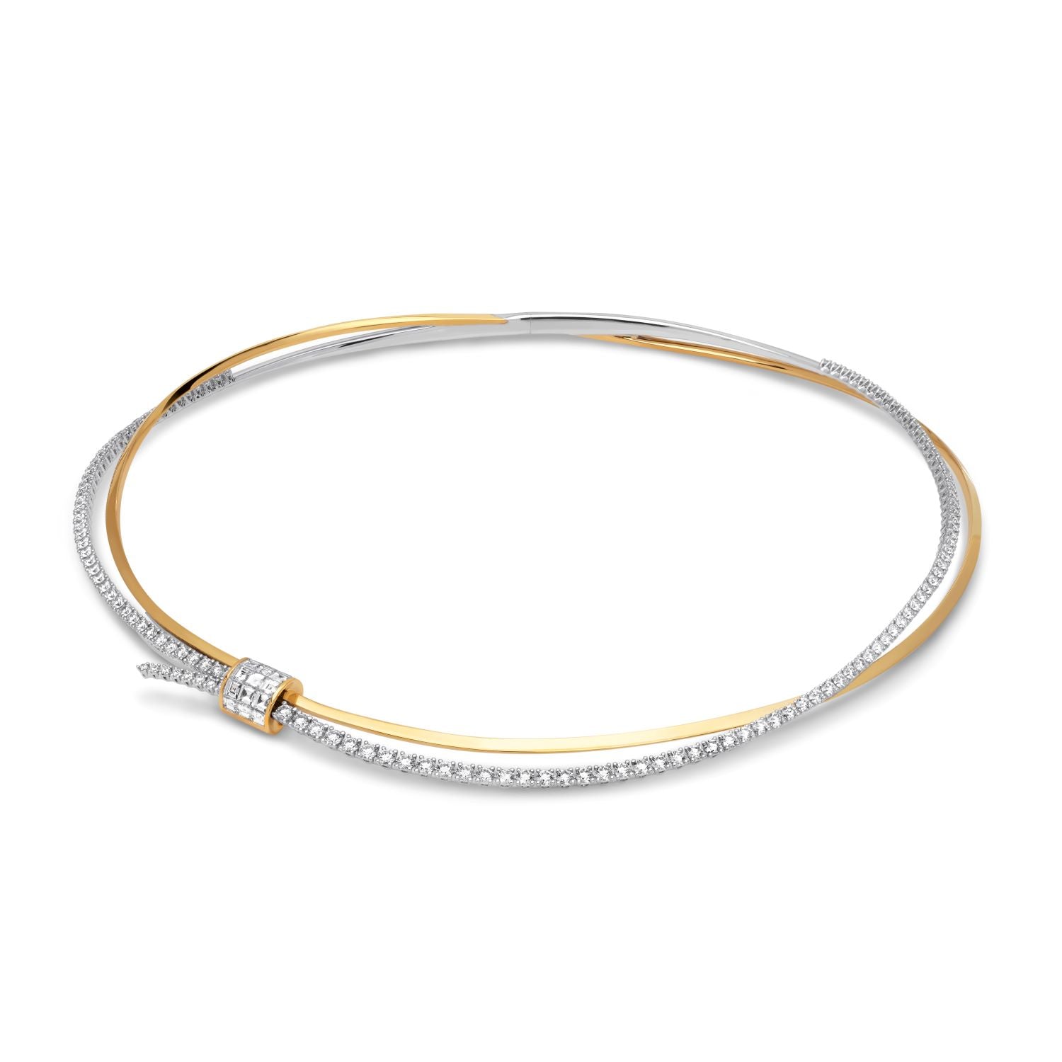 Bicolor Diamond Choker