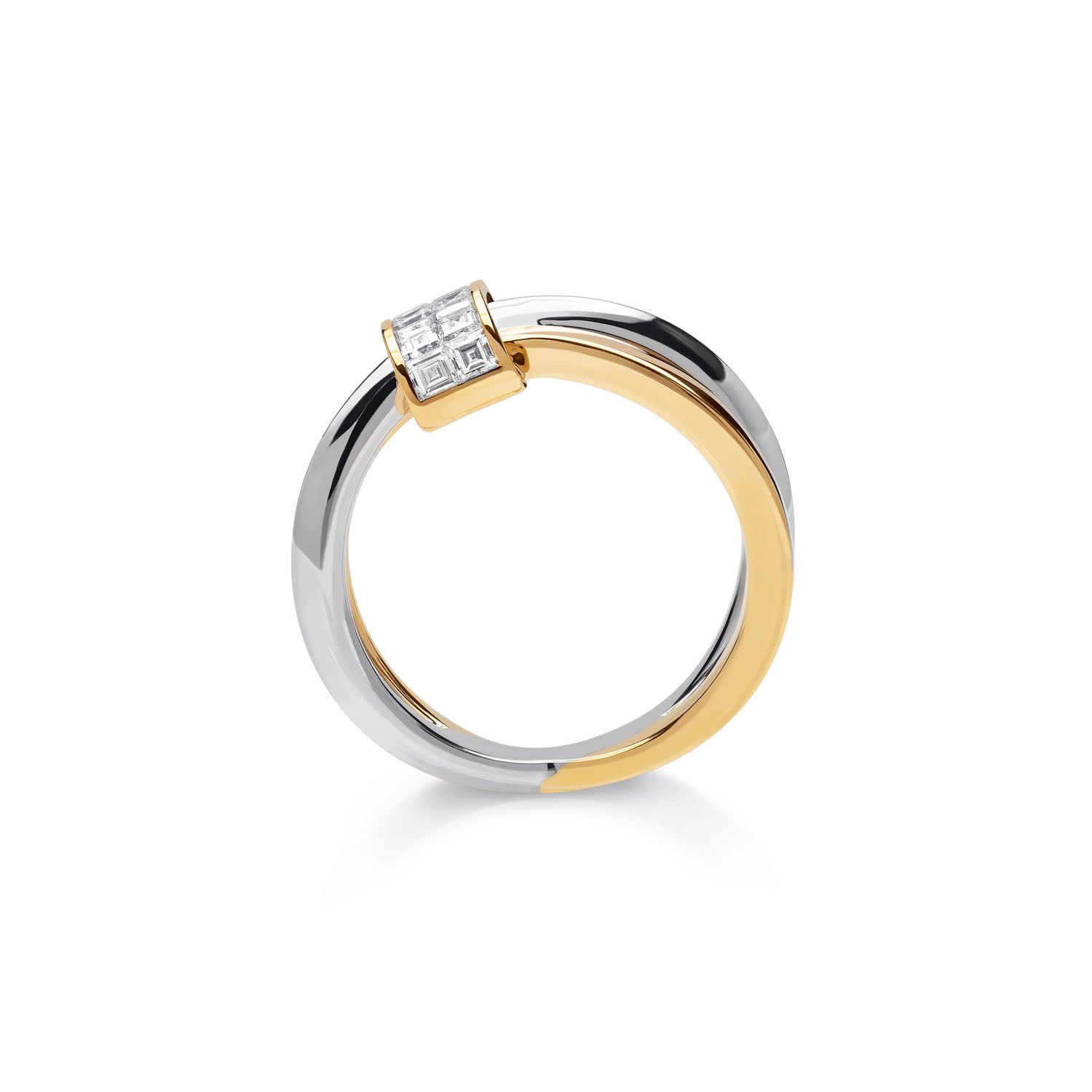 バイカラー・ダイヤモンド・リング