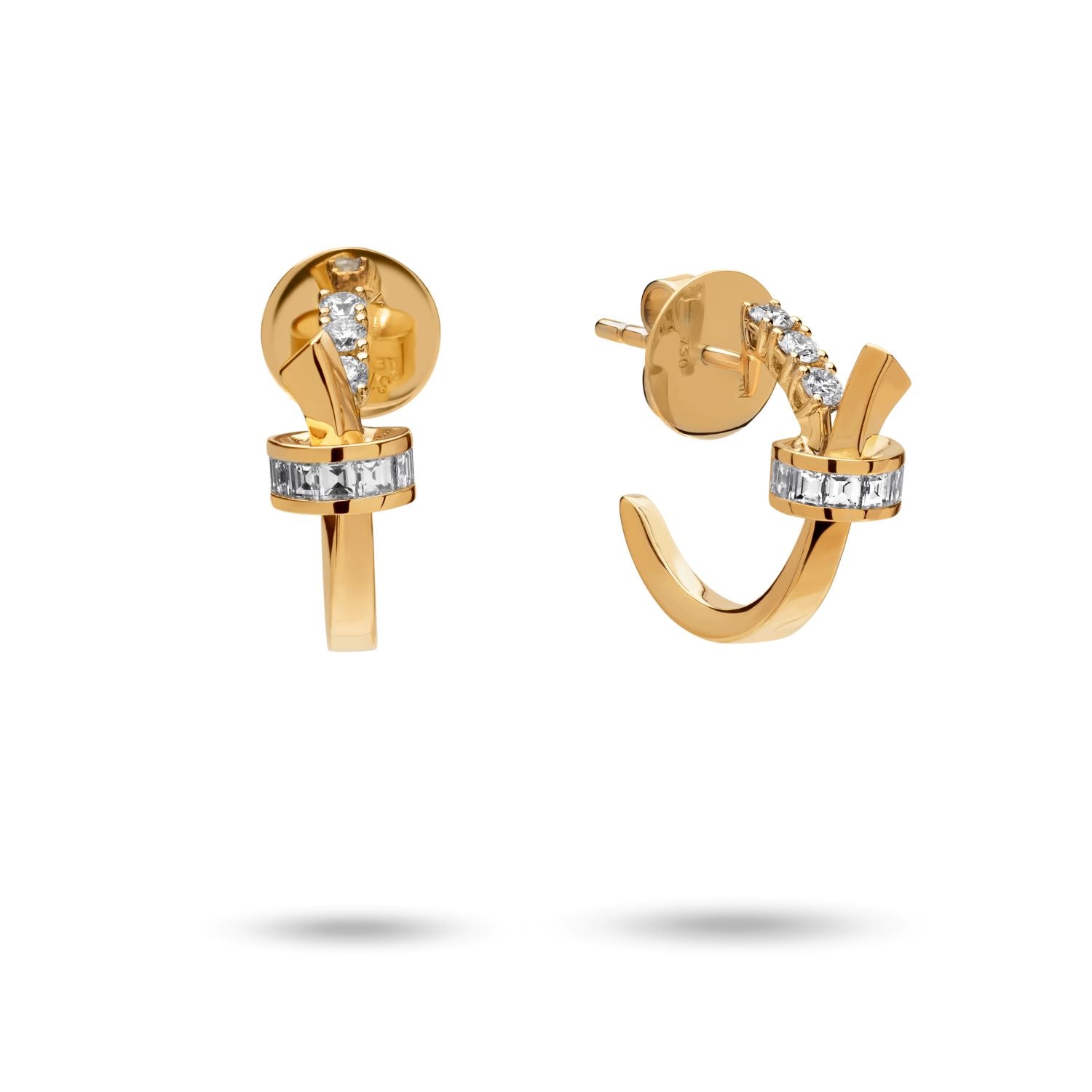 أقراط مرصعة بالماس