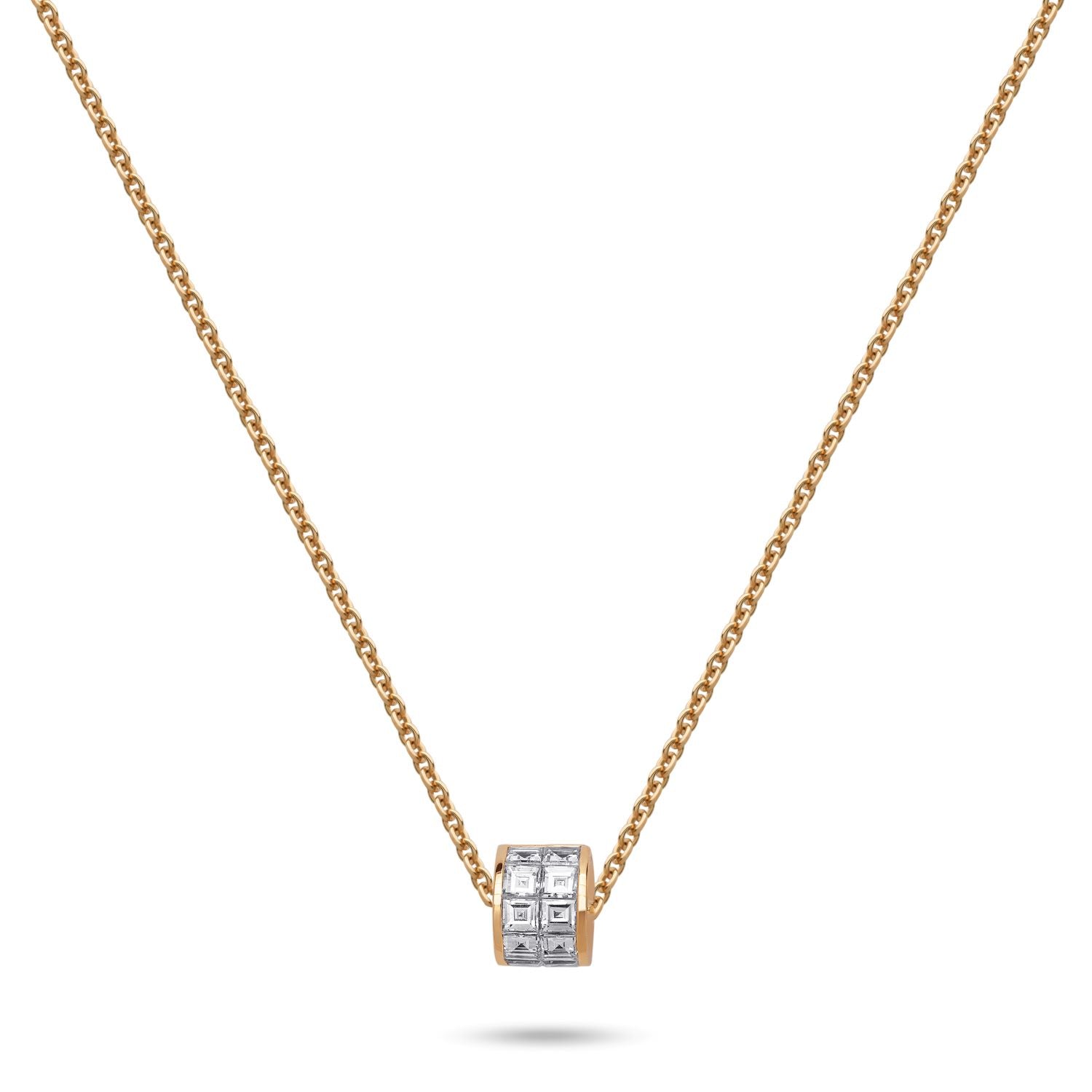 2列ダイヤモンドネックレス