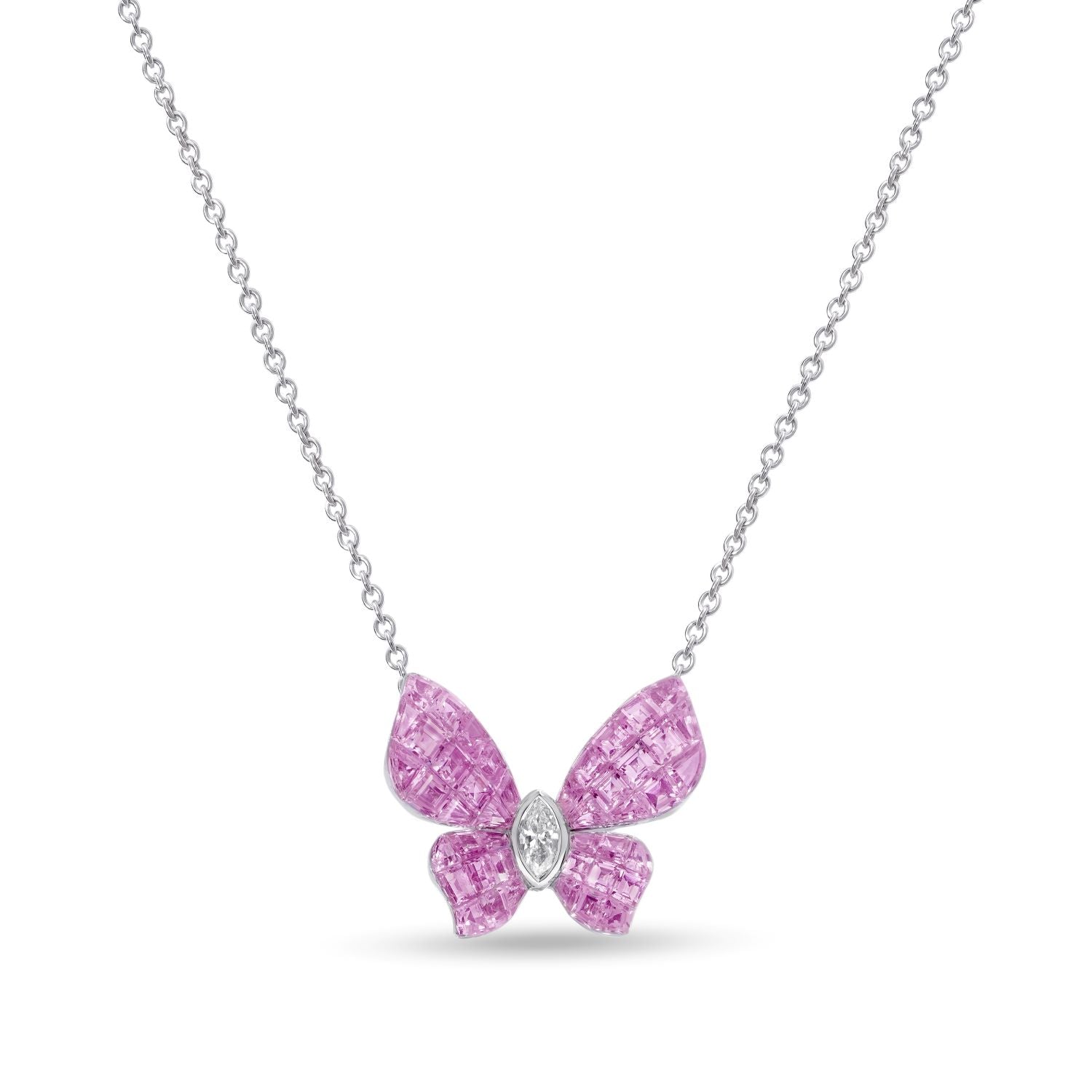Necklace with Pink Sapphire
