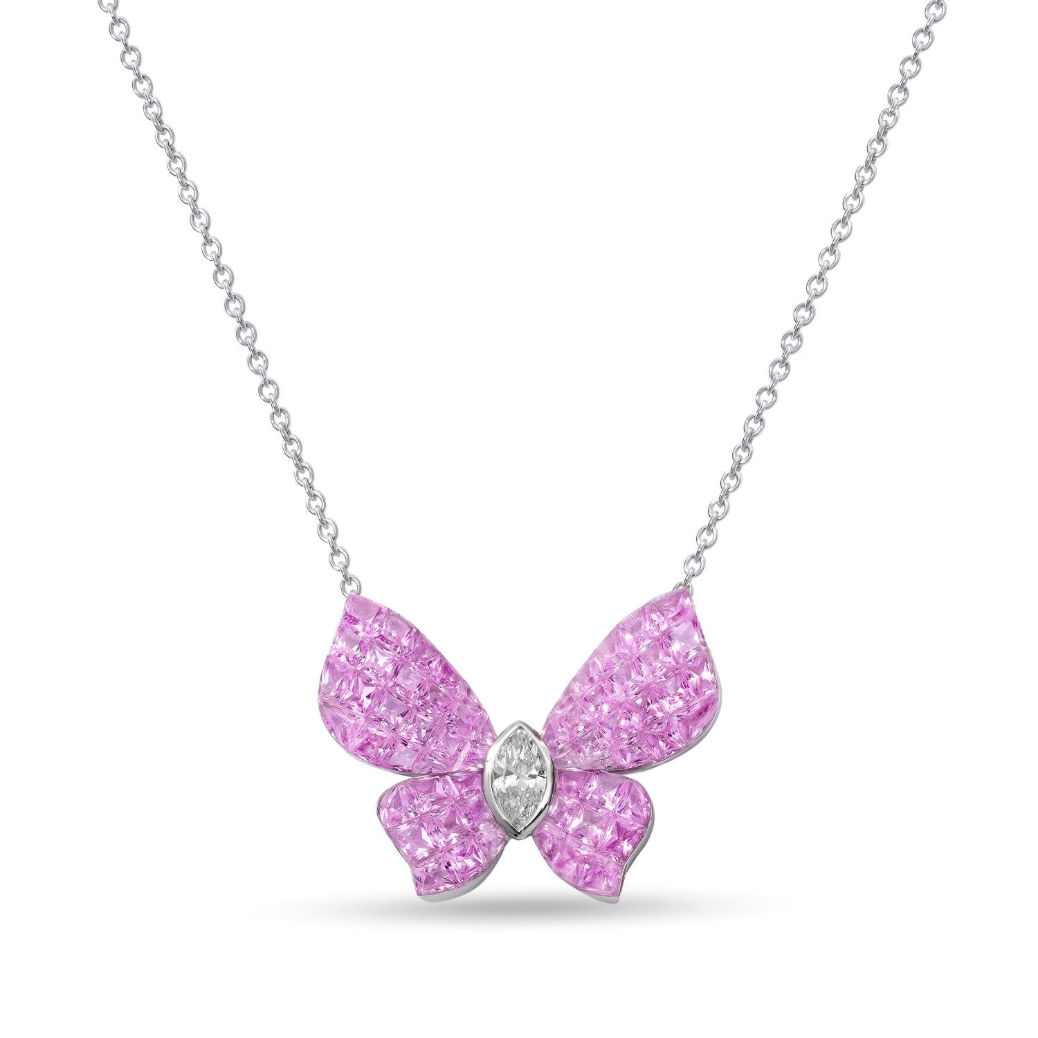 Necklace with Pink Sapphire