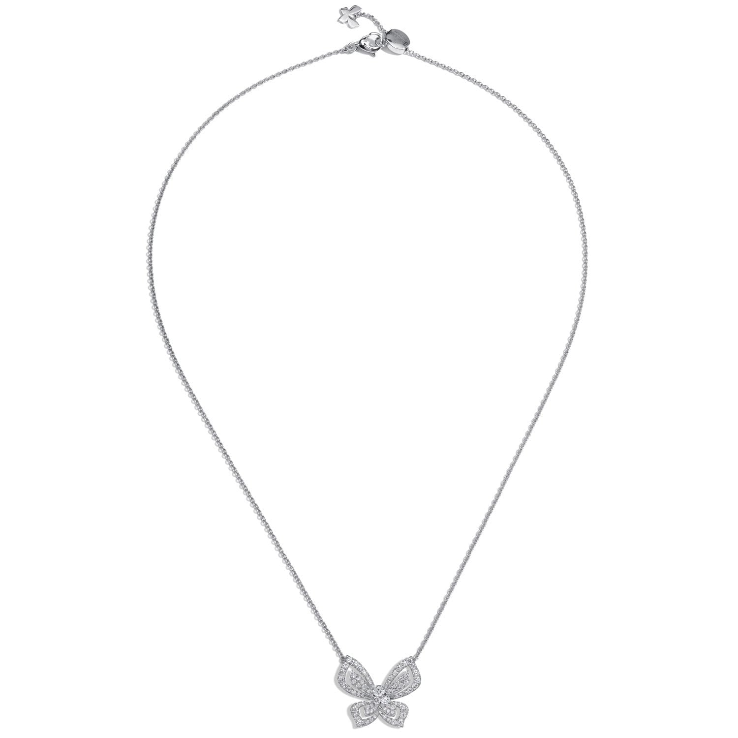 Butterfly Necklace with Diamonds