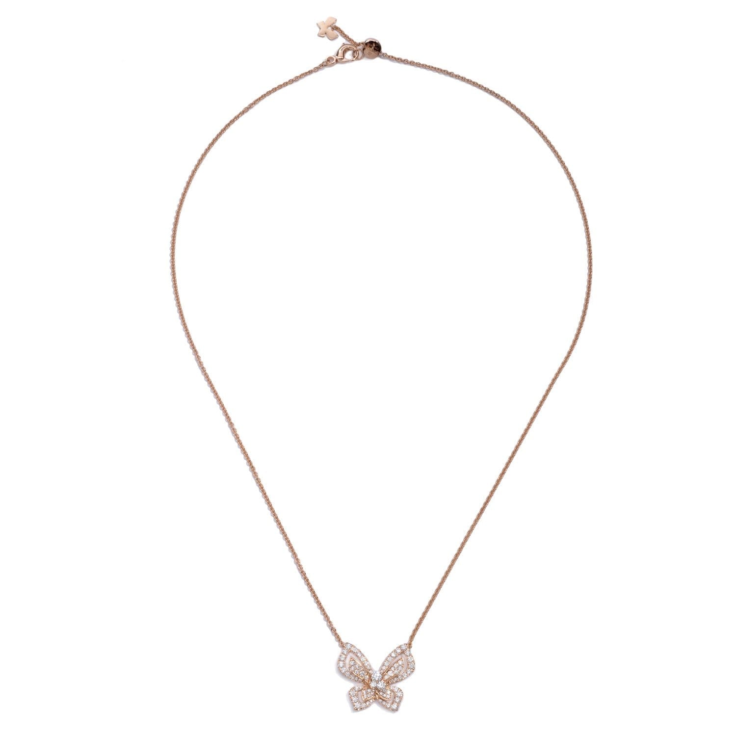 Butterfly Necklace with Diamonds
