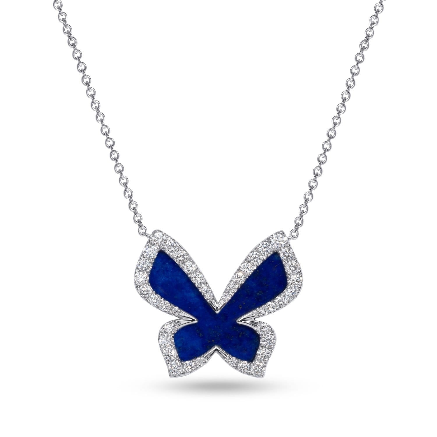 Butterfly Necklace with Lapis Lazuli