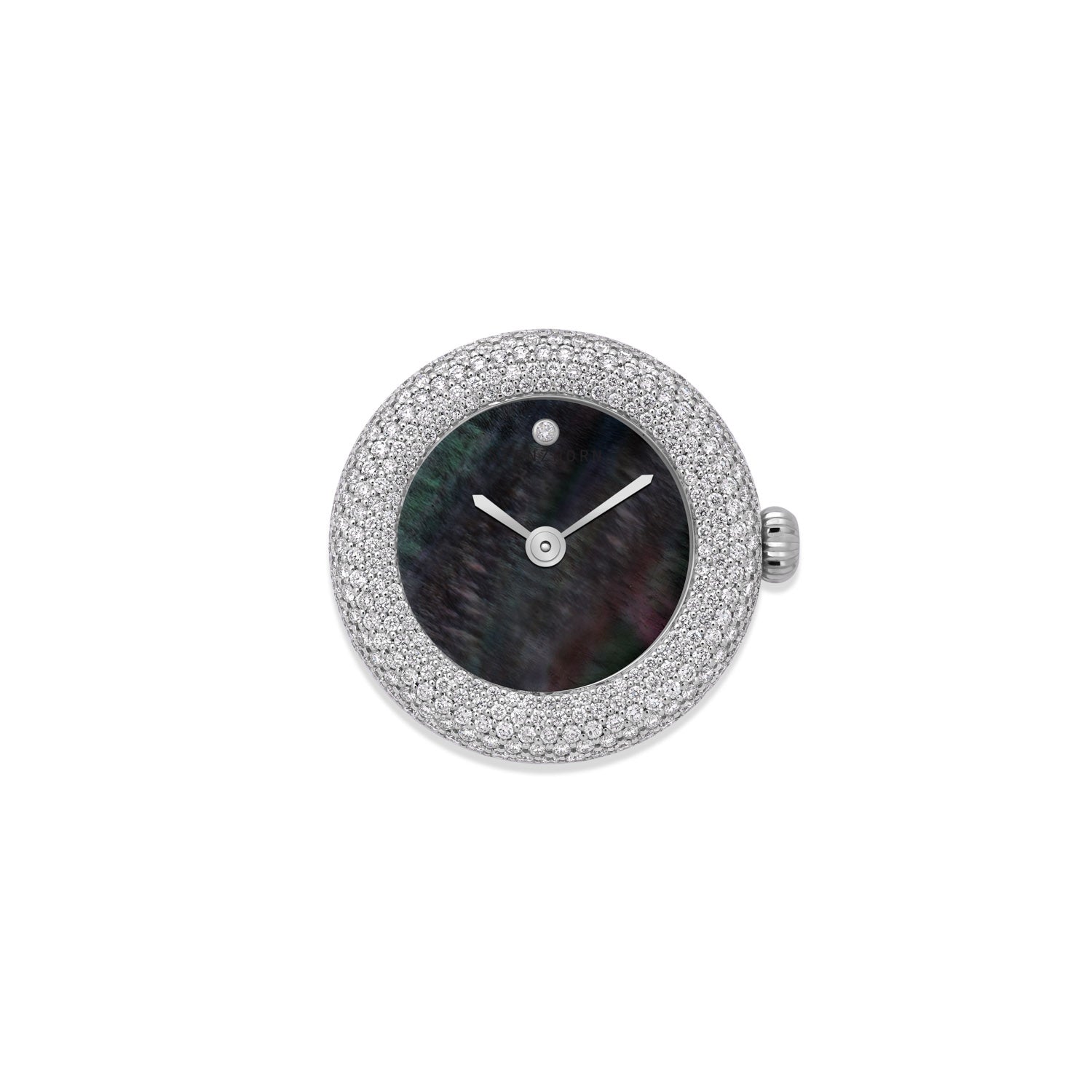 BOUQUET Uhr mit schwarzem Perlmutt und Diamanten