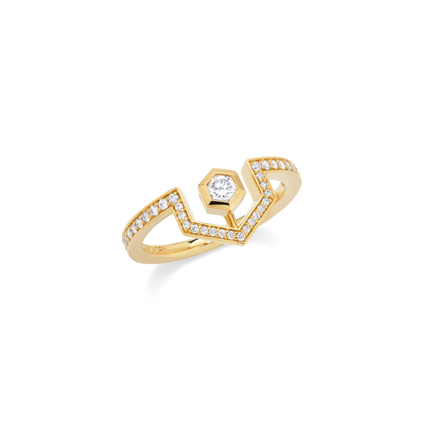 Diamantpavé Stern-Ring
