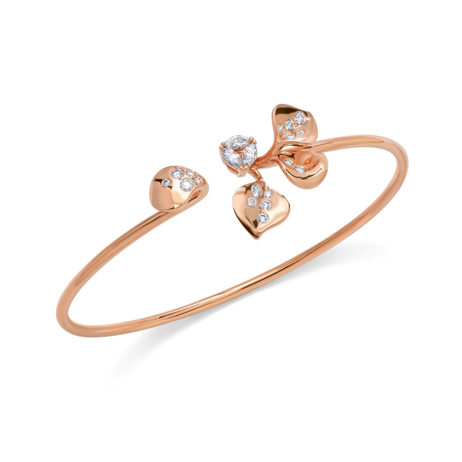 Armreif mit Diamanttropfen