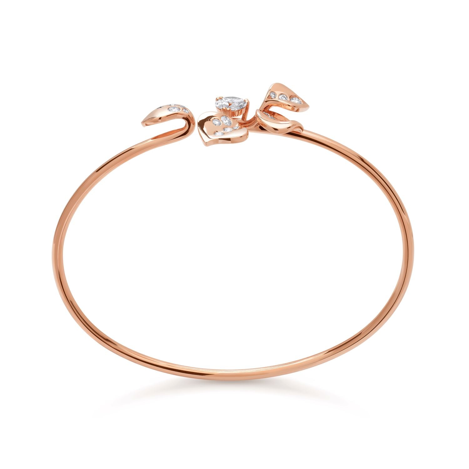 Armreif mit Diamanttropfen