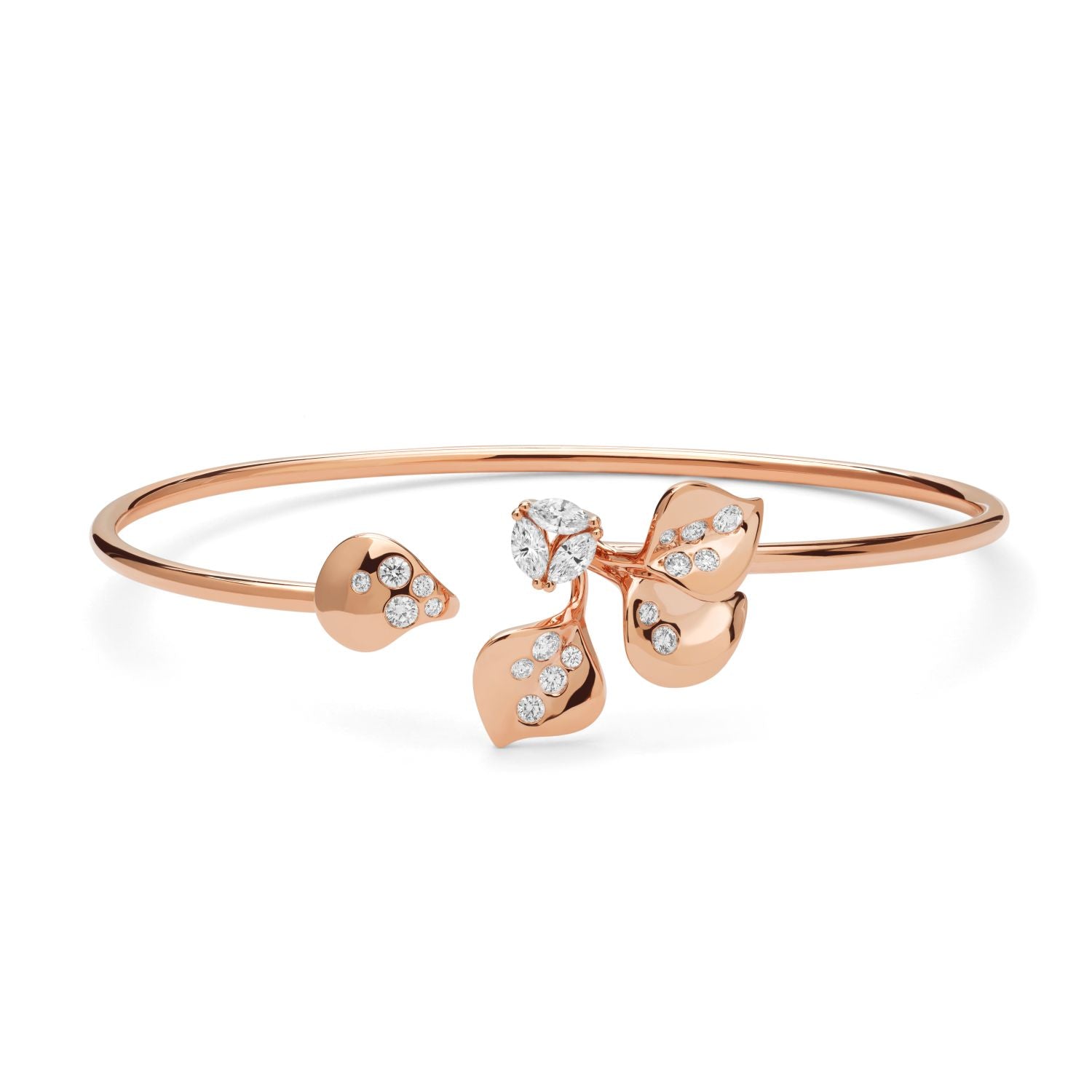 Armreif mit Diamanttropfen