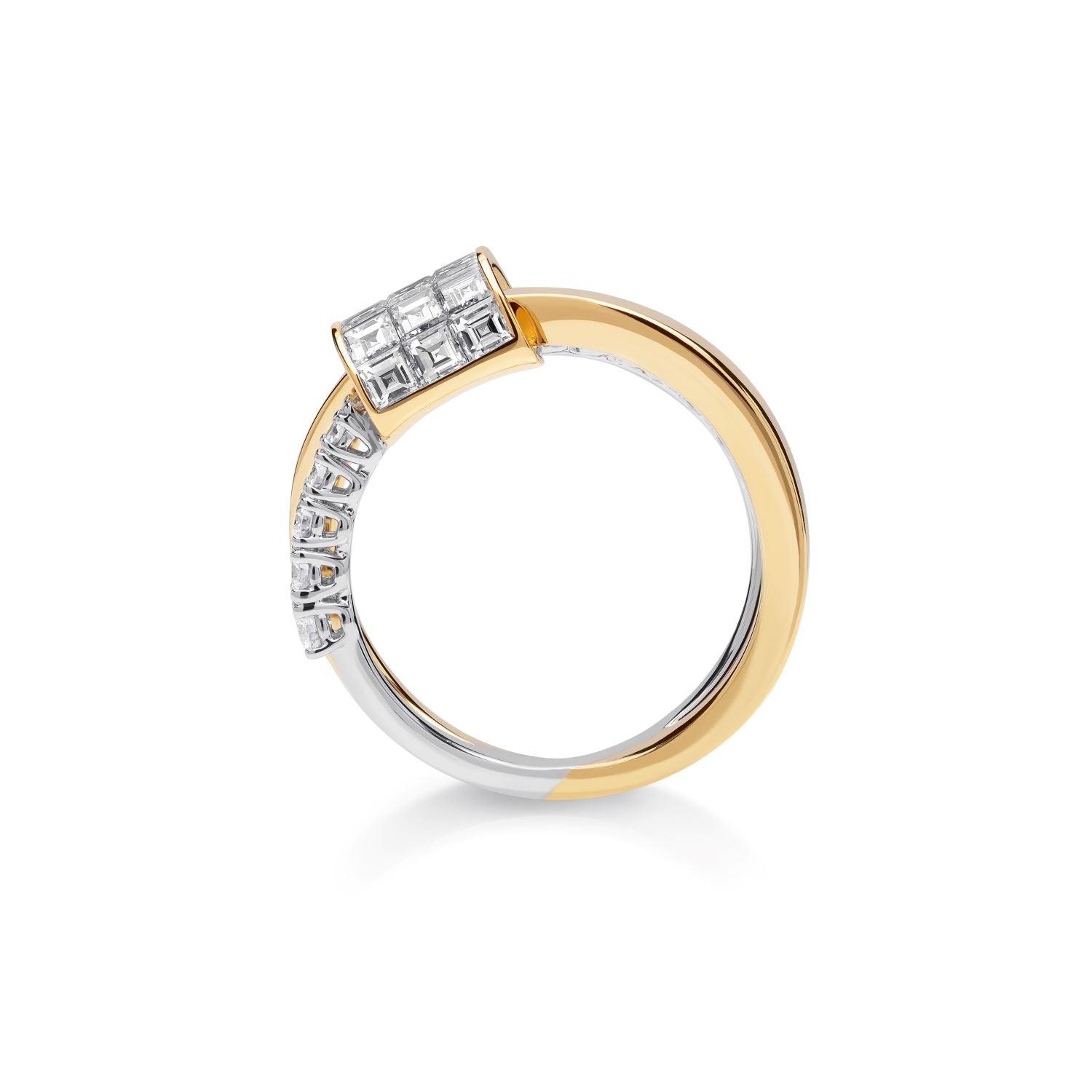 HOLD ON TIGHT Bicolor Diamond Ring