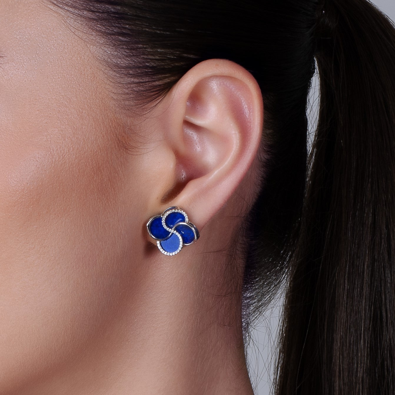 FLUMINA Earrings with Lapis Lazuli