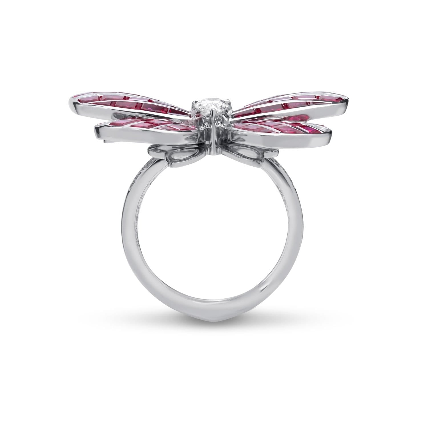 BUTTERFLY LOVERS großer Rubin Ring