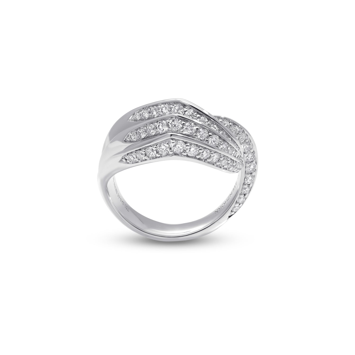 VIVA Ring mit Diamant und roter Emaille