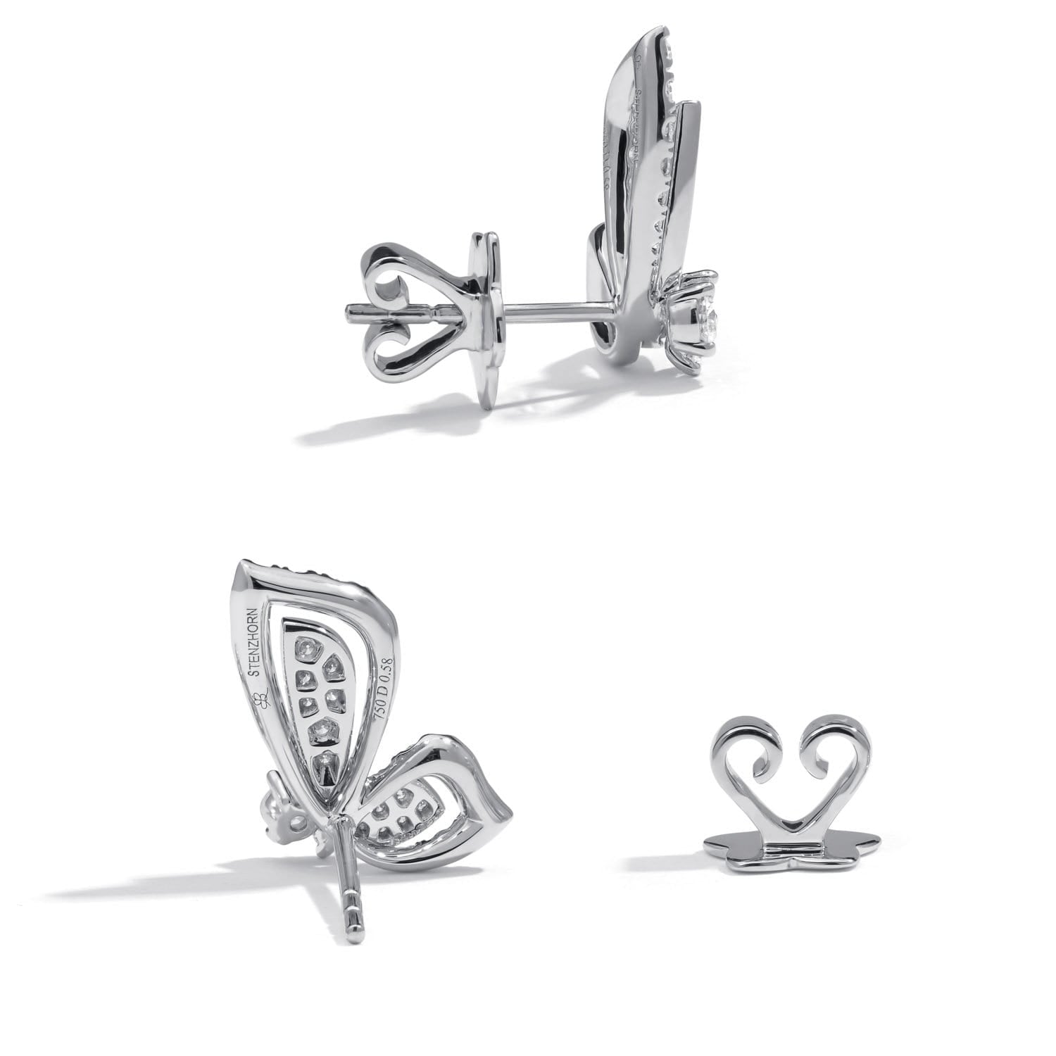 PICCOLE SONATE Butterfly Earrings with Extension