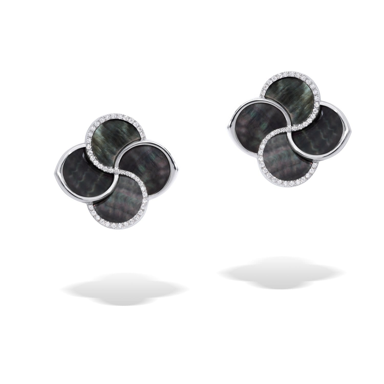 FLUMINA Earrings with Black Mother Of Pearl