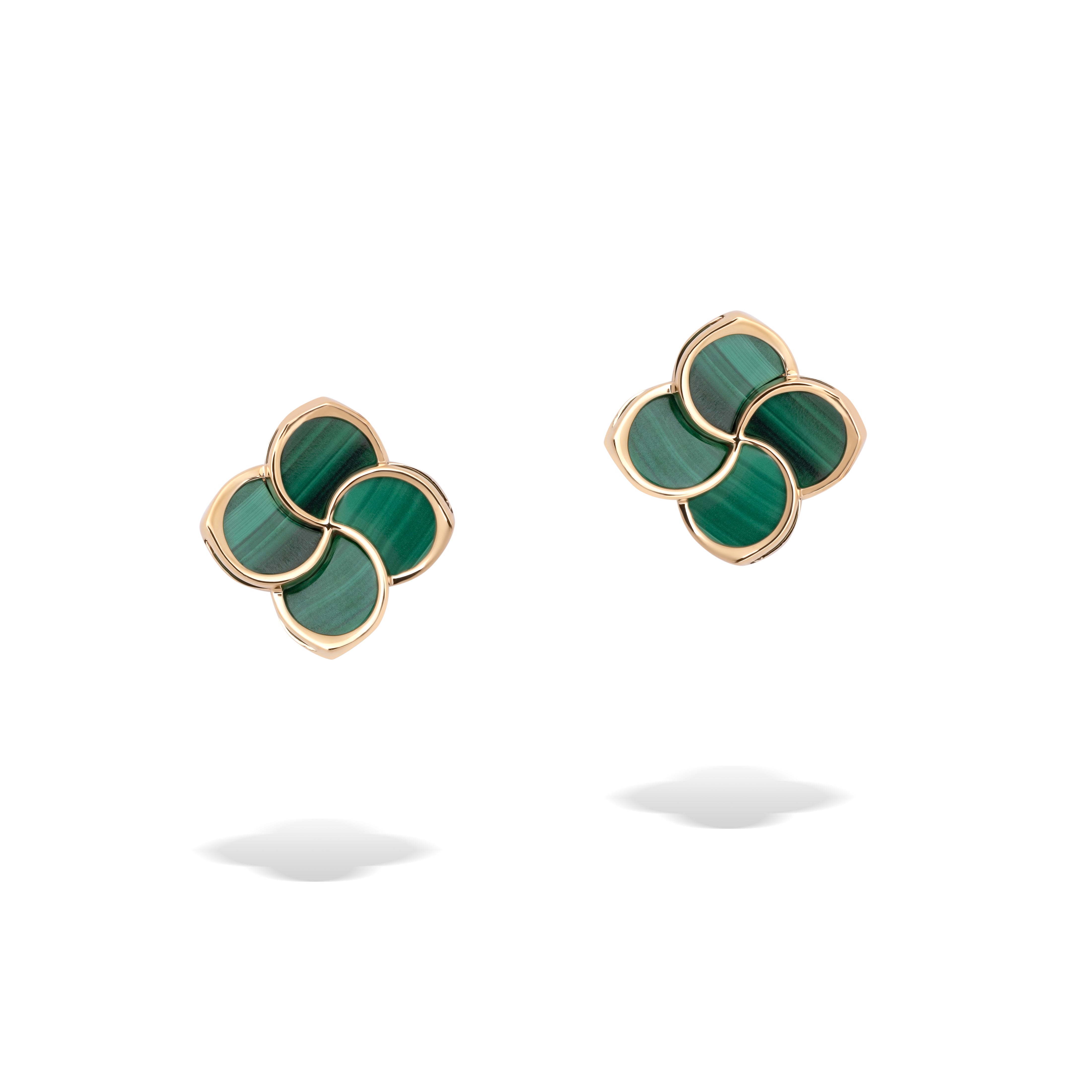 FLUMINA mini Earrings with Malachite