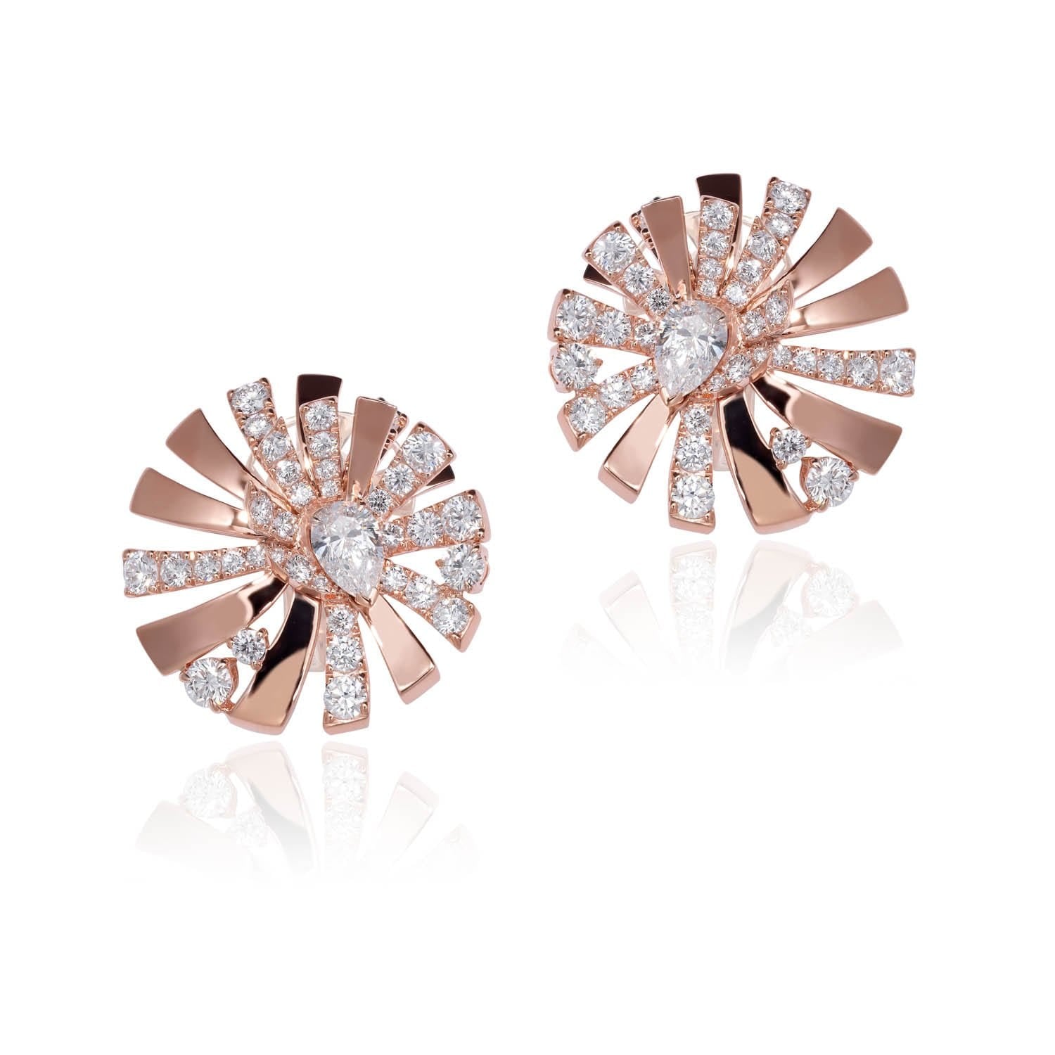 PERSUASION Diamant-Ohrringe aus Roségold