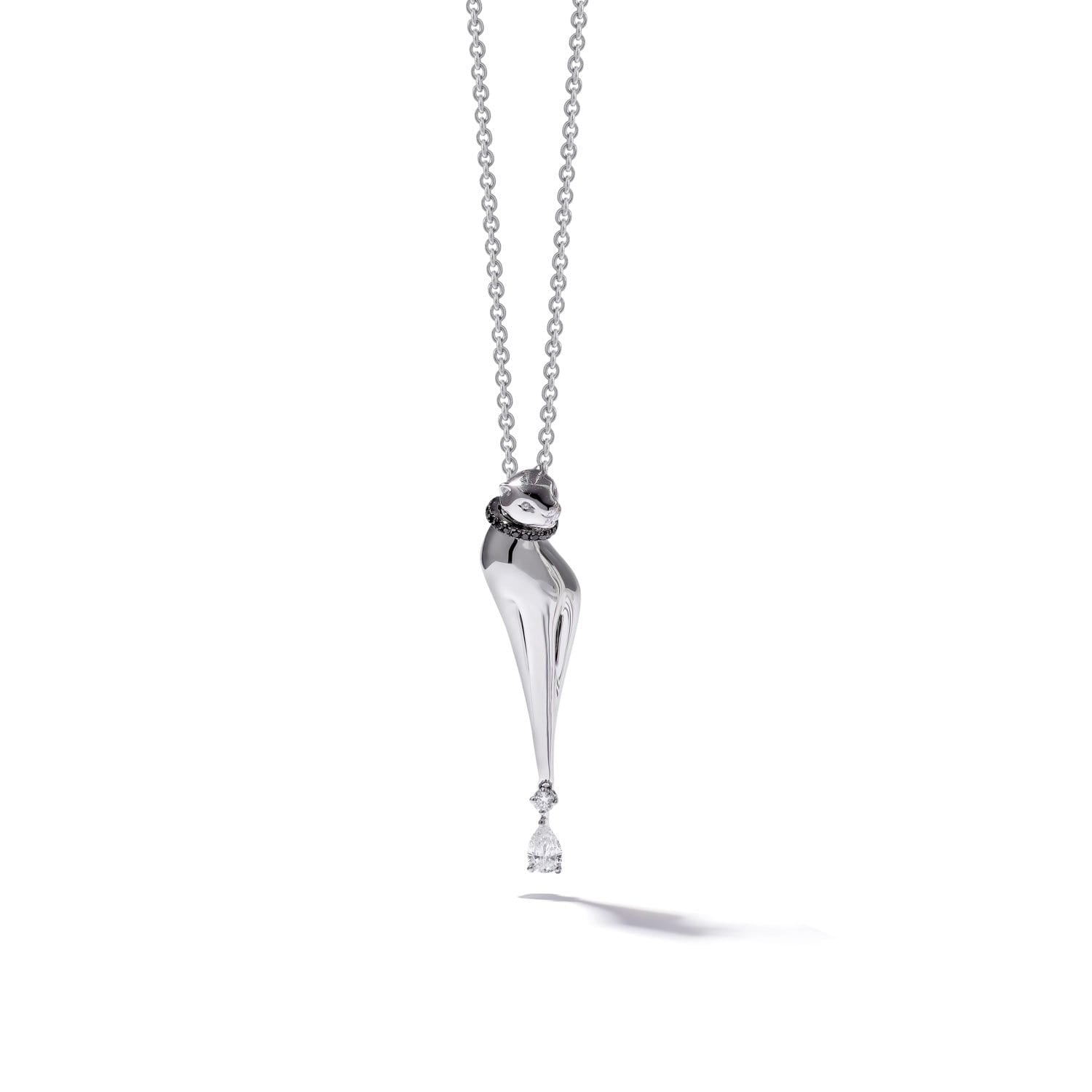 DIVA Small Pendant with diamond drop