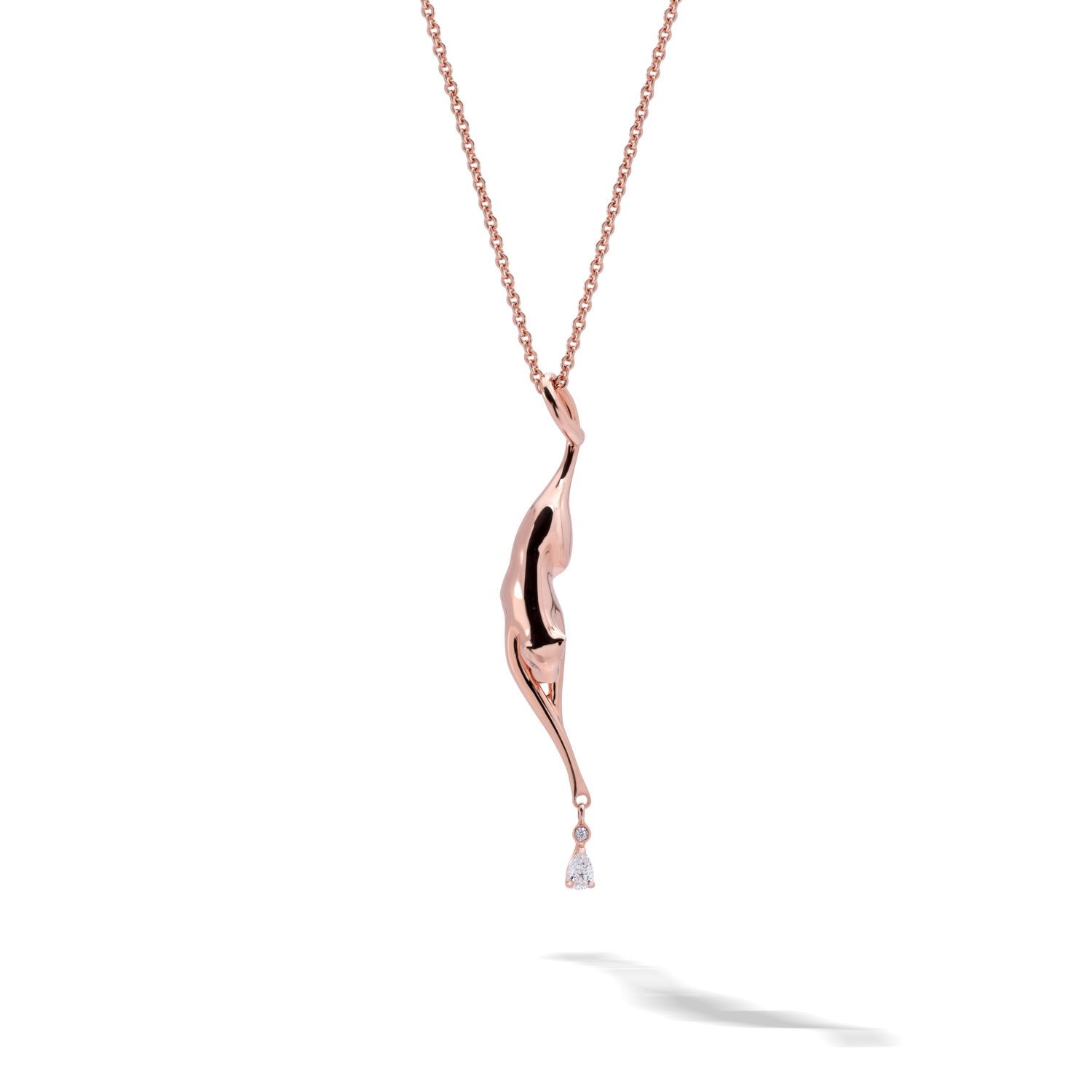 DIVA Small Pendant with diamond drop