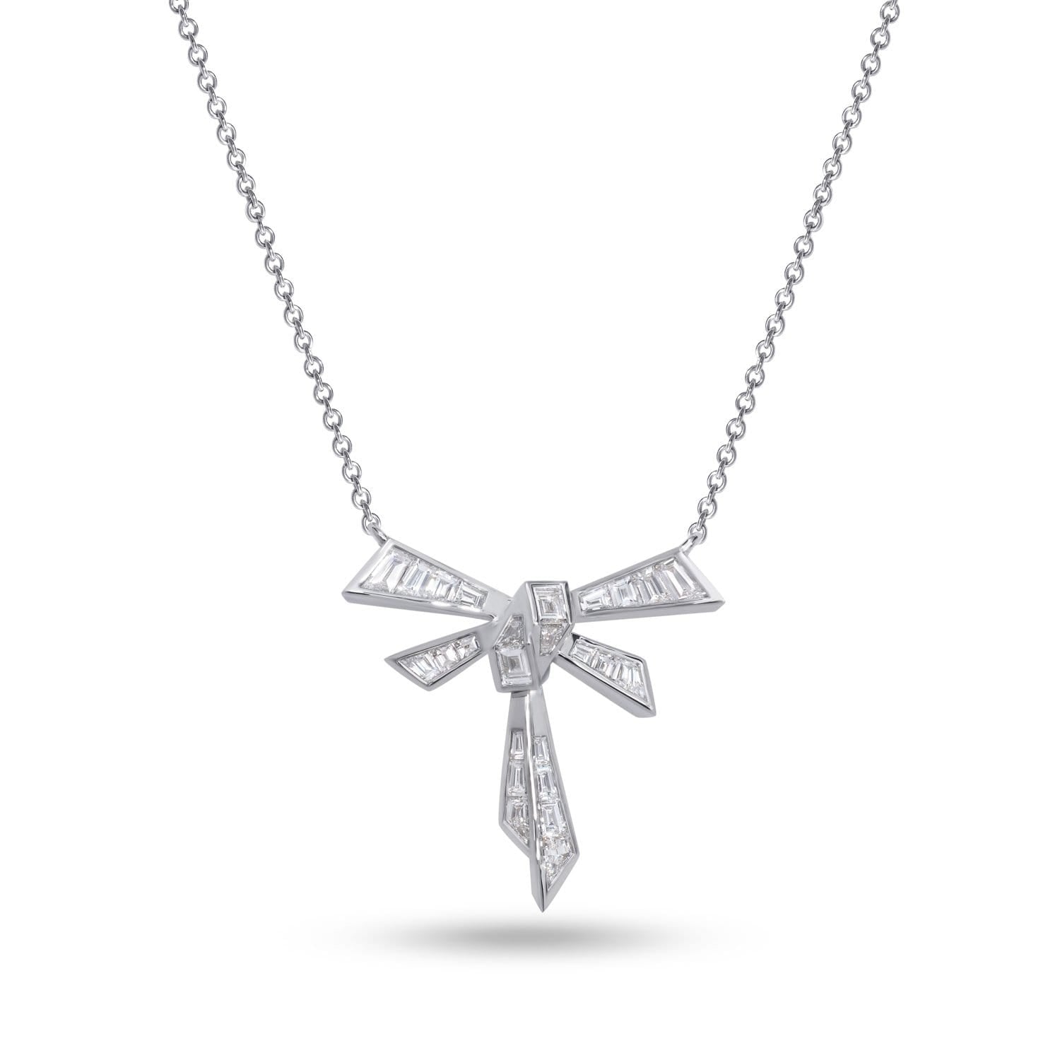 TAINIA Diamond Bow Necklace