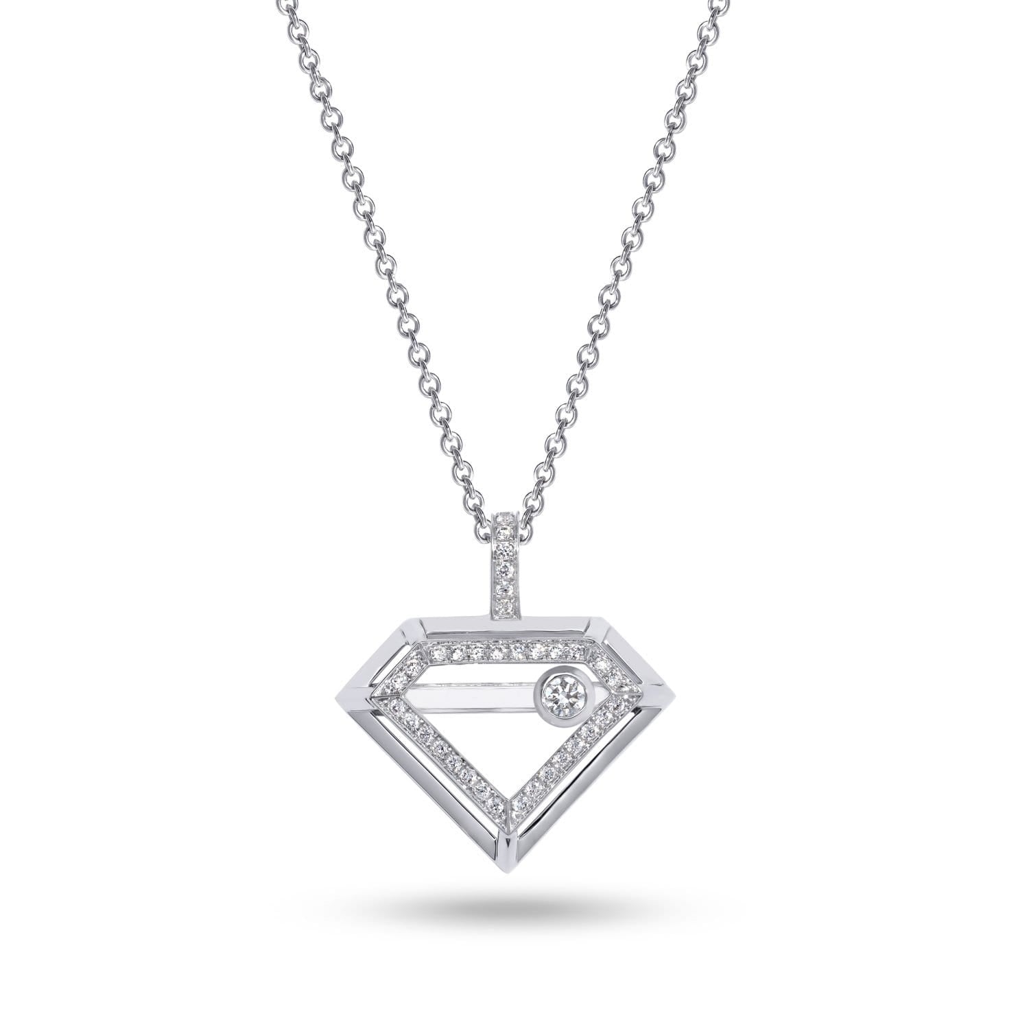 YOU MOVE ME All Diamond Pendant