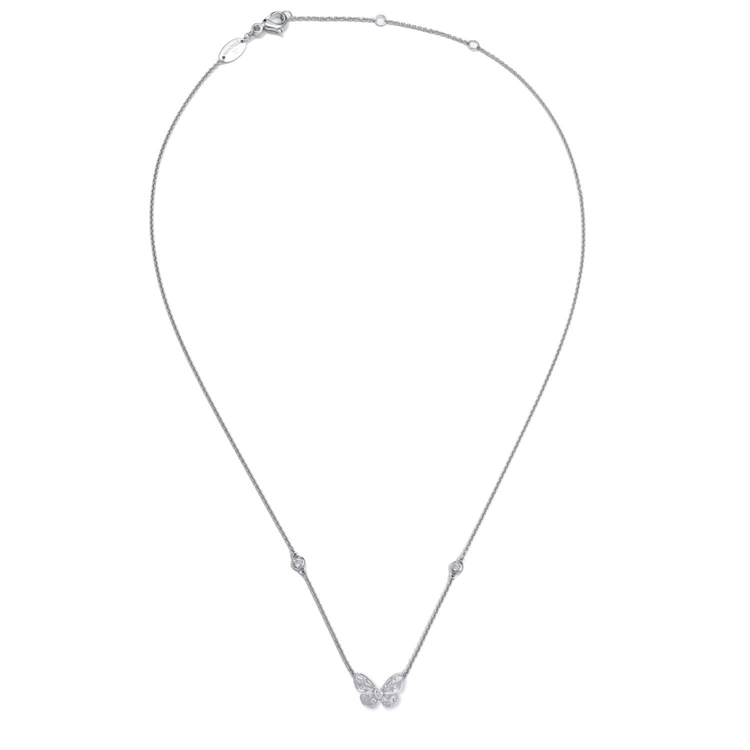 BUTTERFLY LOVERS All Diamond Small Necklace