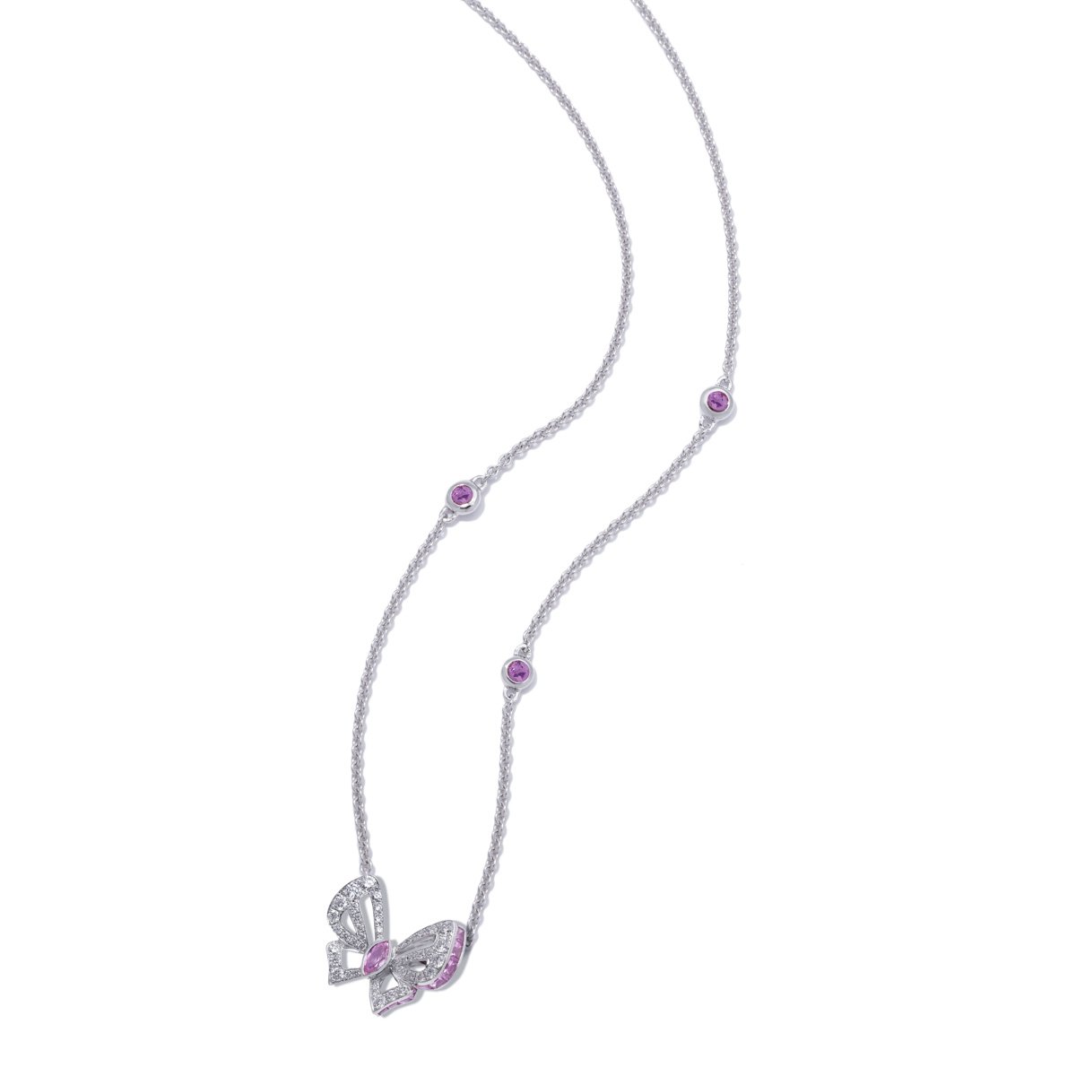 MEET CUTE Pink Sapphire Necklace