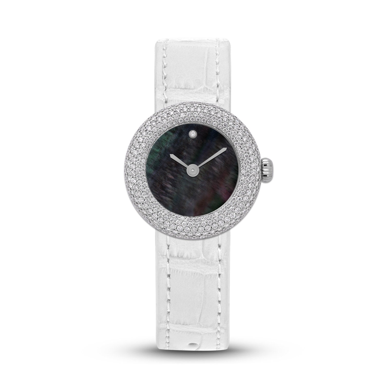 BOUQUET Watch, Black Mother of Pearl and Diamonds