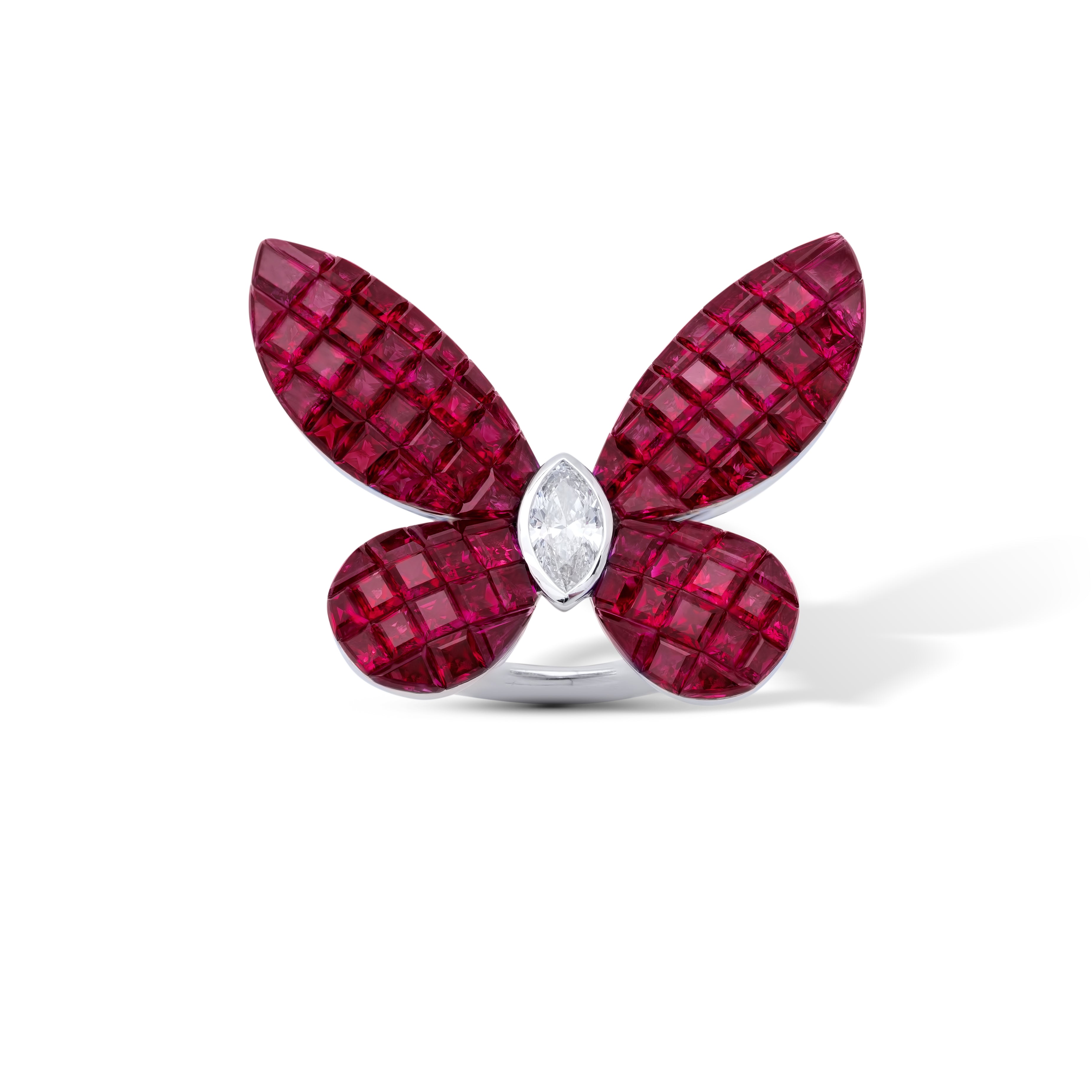 MADEMOISELLE B., round Shape Ruby Ring