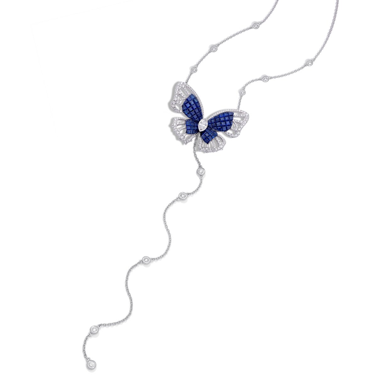 MADEMOISELLE B., KIMONO Necklace in sapphires - STENZHORN JEWELLERY