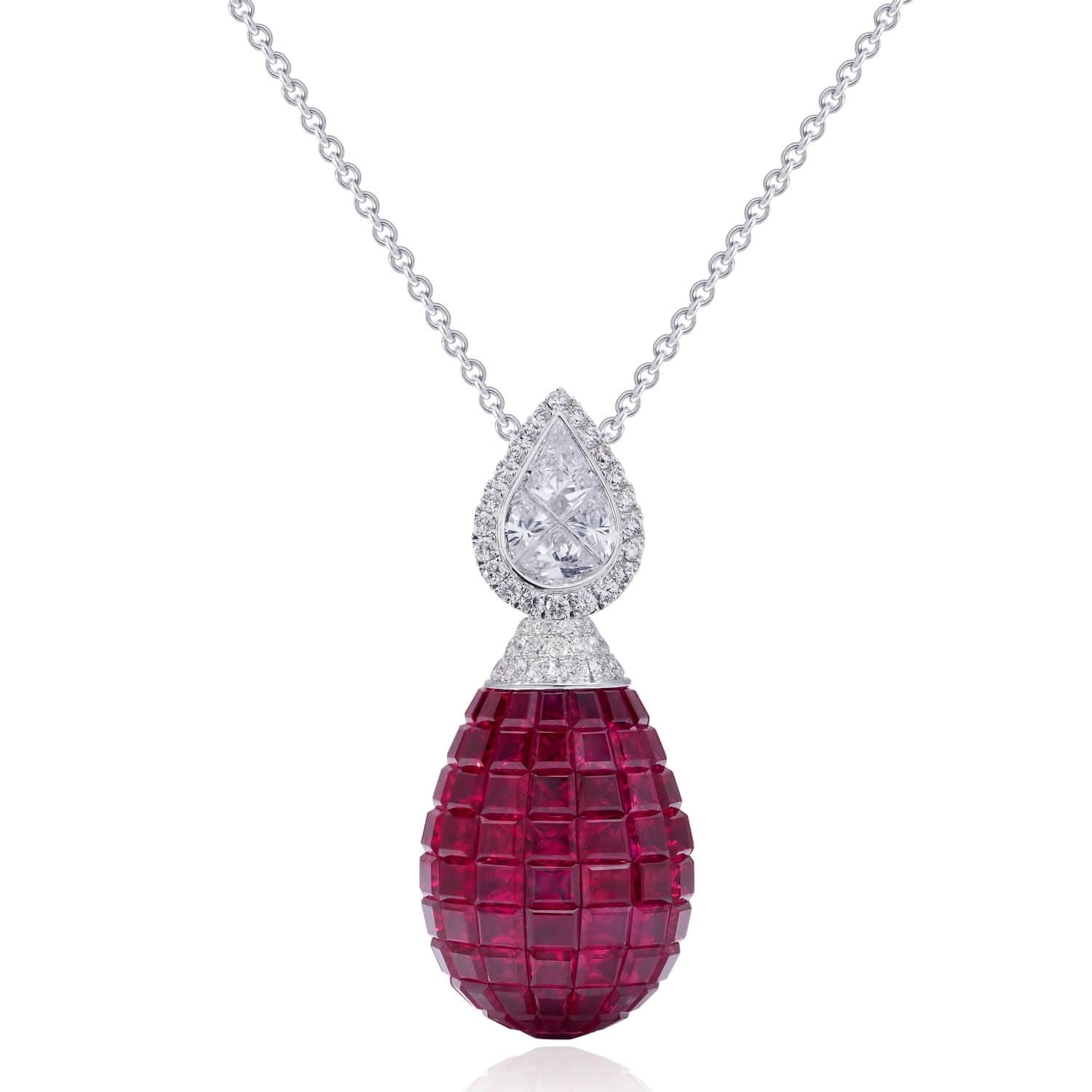 MOSAIC CLASSICAL Ruby Drop Pendant